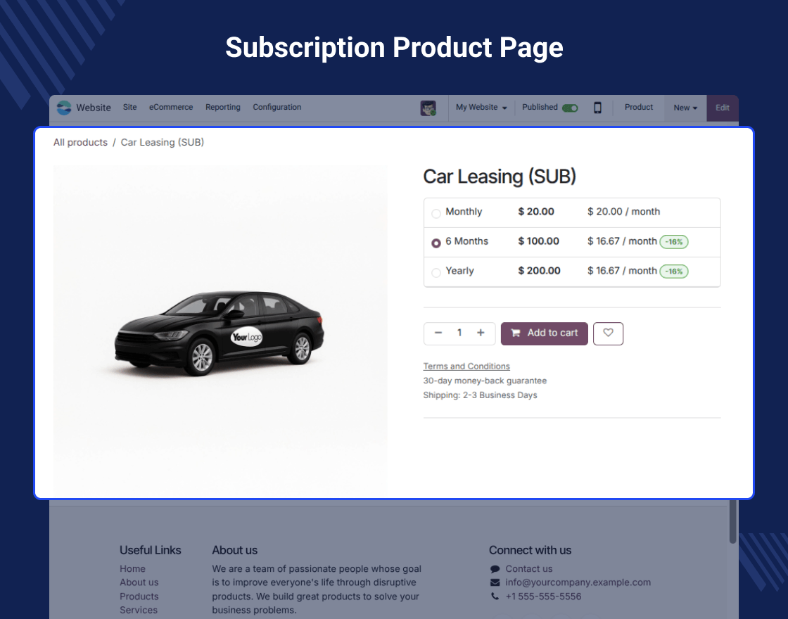 Odoo Website Payment Stripe Recurring For Enterprise