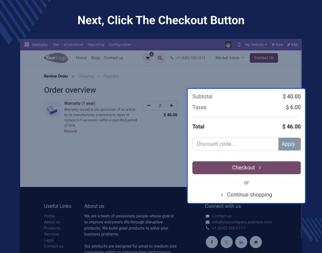 Odoo Website Paysafe Payment Acquirer