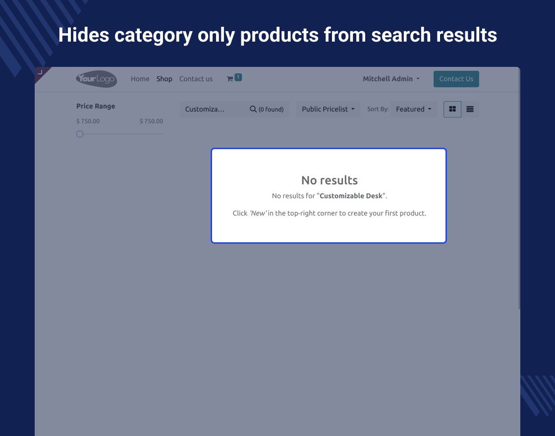 Odoo Website Product Visibility