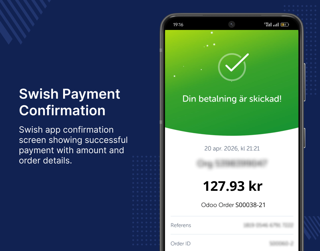 Odoo Website Swish Payment Acquirer