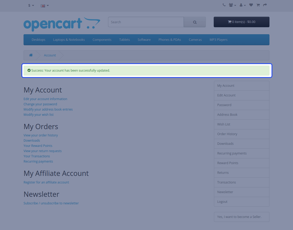 OpenCart WhatsApp Login