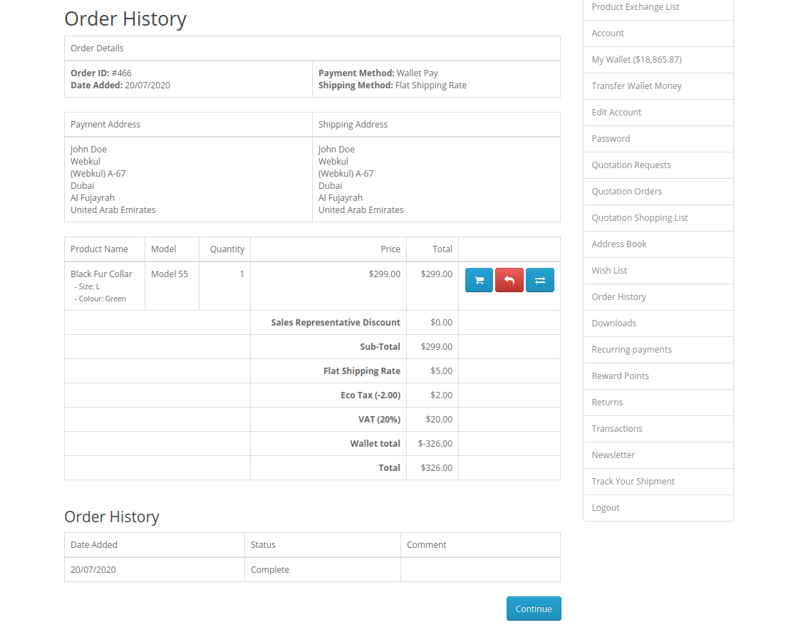 OpenCart Product Exchange