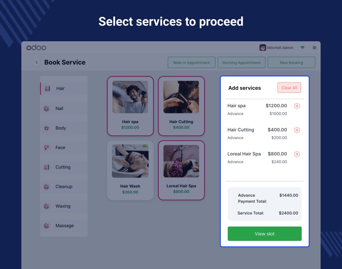 Odoo POS Salon & Spa Management