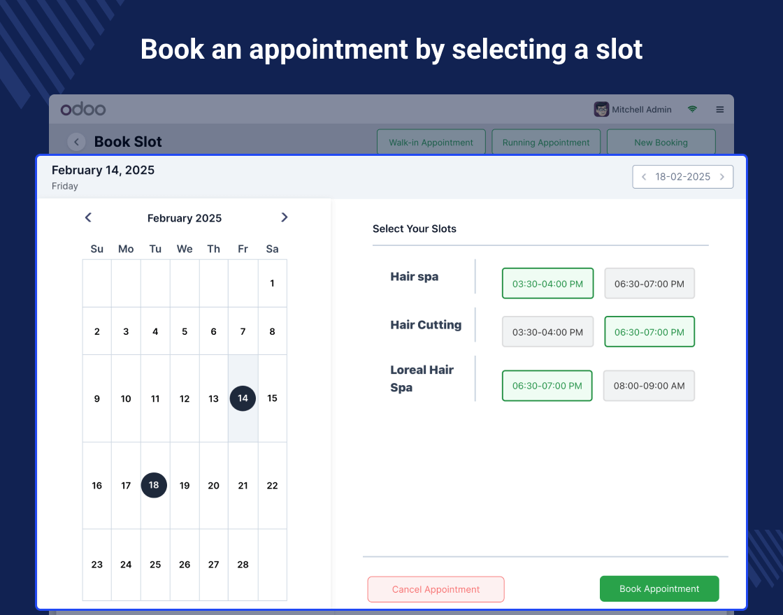 Odoo POS Salon & Spa Management