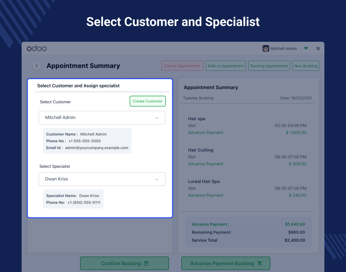 Odoo POS Salon & Spa Management
