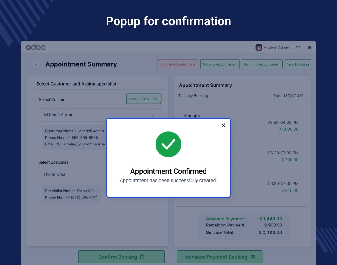 Odoo POS Salon & Spa Management
