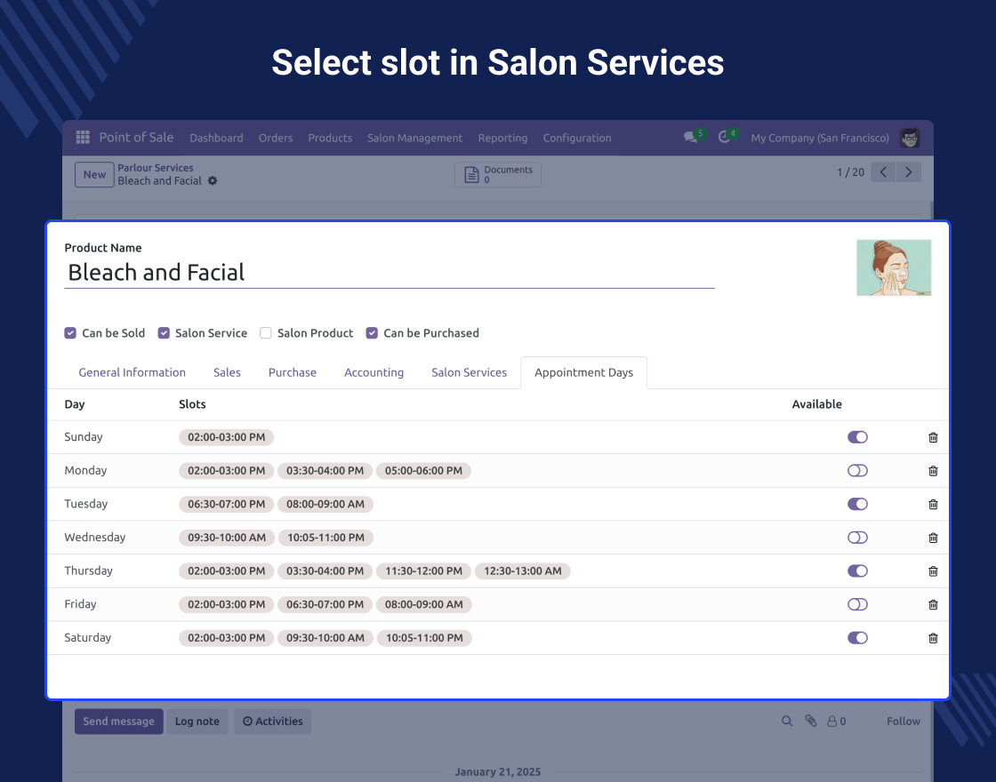 Odoo POS Salon & Spa Management