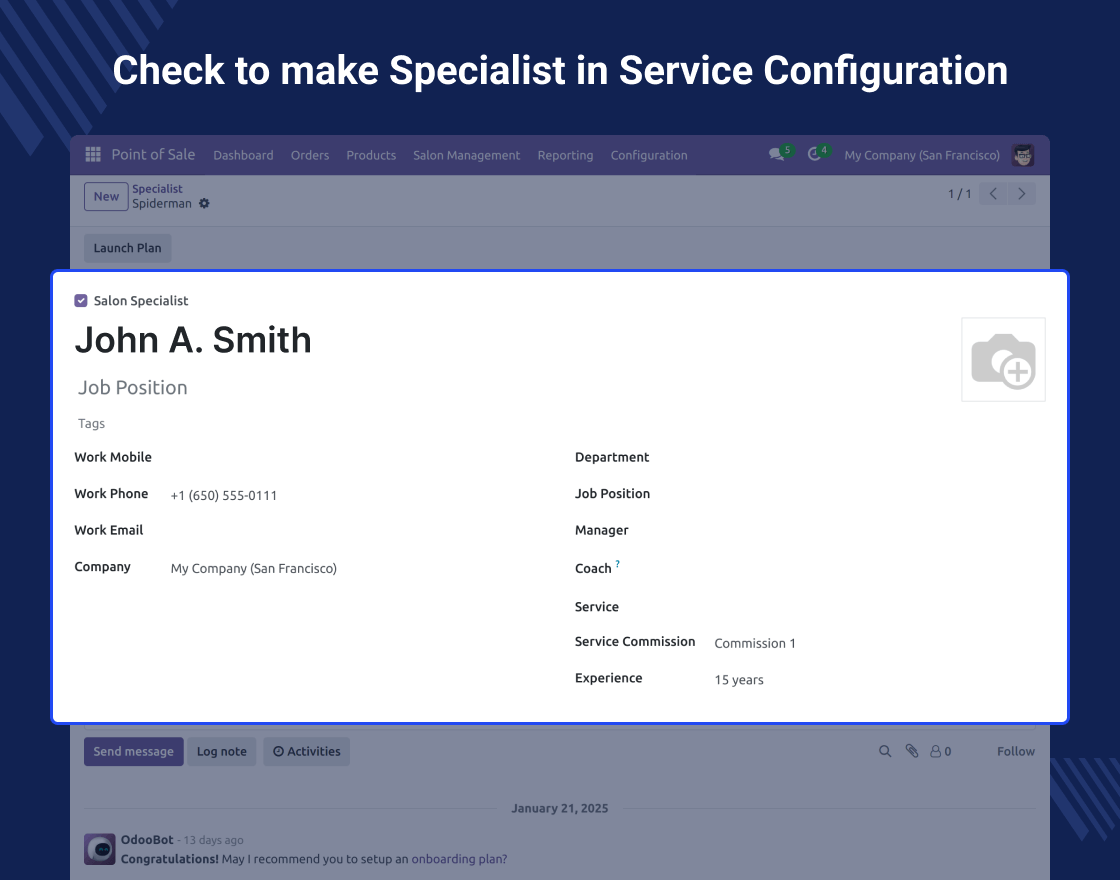 Odoo POS Salon & Spa Management