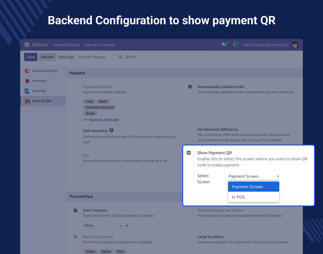 Odoo POS Stripe Payment