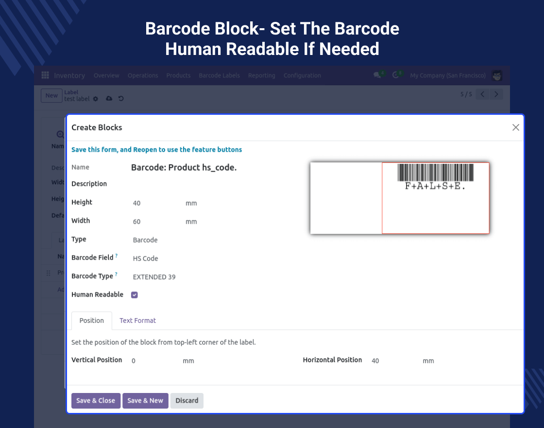 Odoo Product Advance Labels Builder