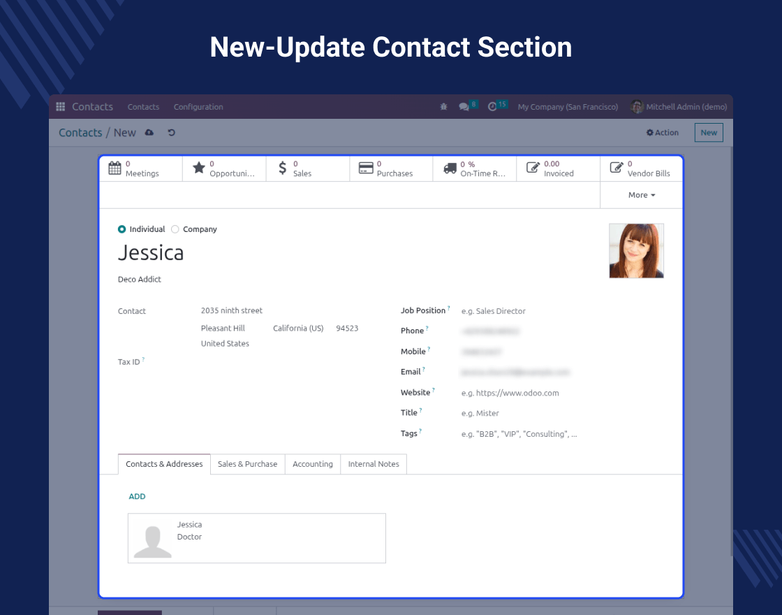 Odoo AI Business Card Reader App