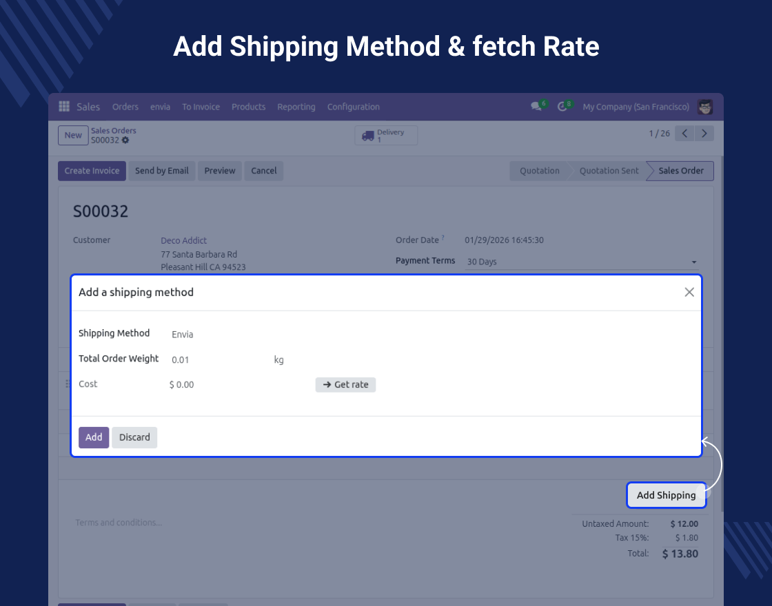 Odoo Envia Shipping Integration
