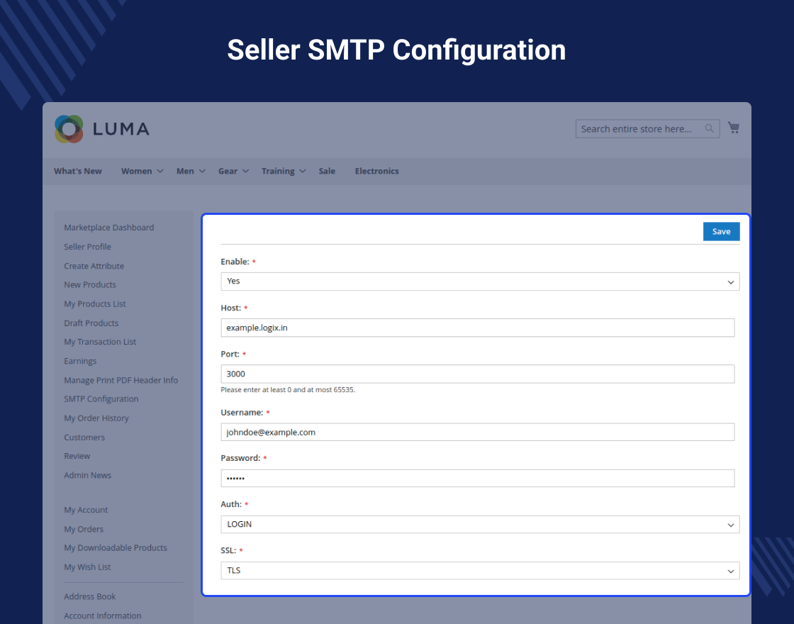 Magento 2 Multi Vendor SMTP Extension