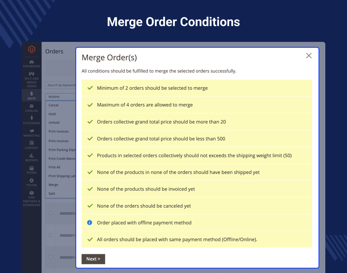 Magento 2 Order Split & Merge