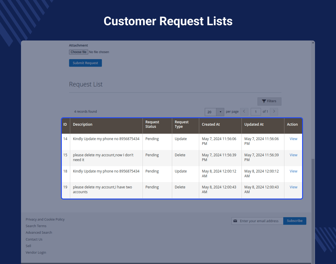 Multi Vendor Marketplace GDPR for Magento 2