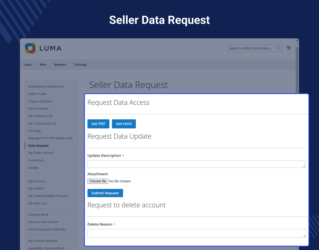 Multi Vendor Marketplace GDPR for Magento 2