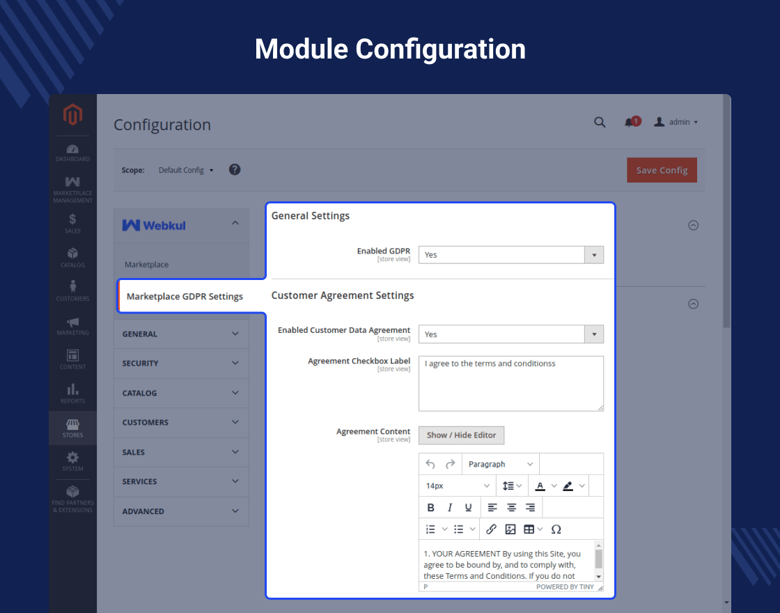 Multi Vendor Marketplace GDPR for Magento 2