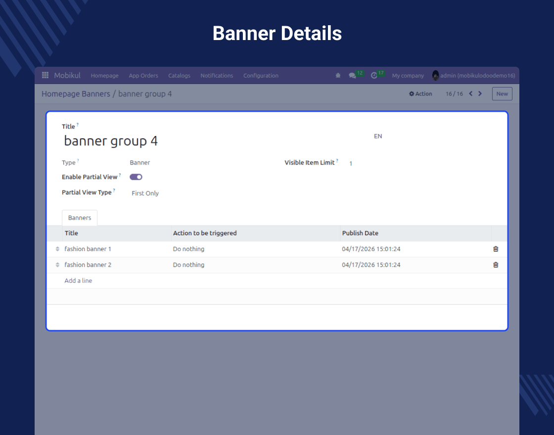 Odoo Mobile App Builder