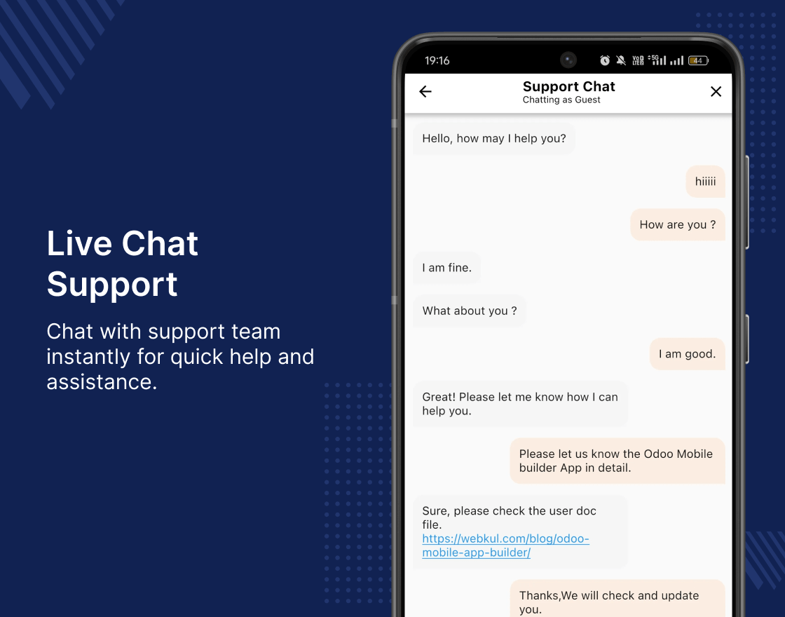 Odoo Mobile App Builder
