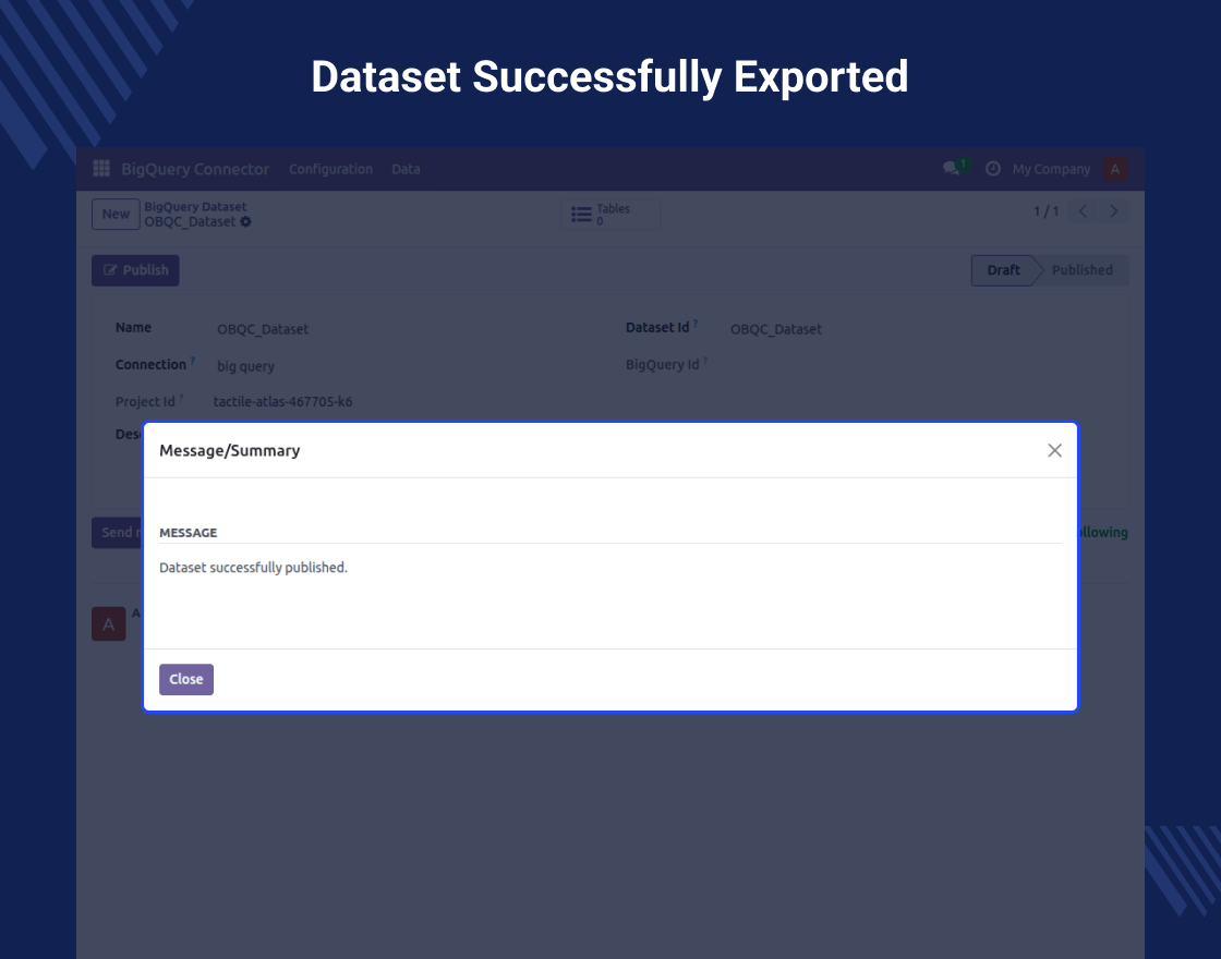 Odoo BigQuery Connector