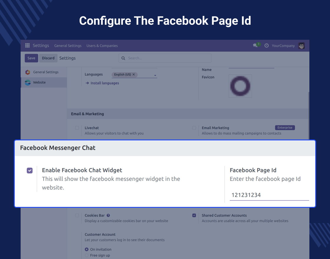 Odoo Social Commerce Chat