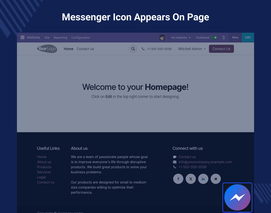 Odoo Social Commerce Chat