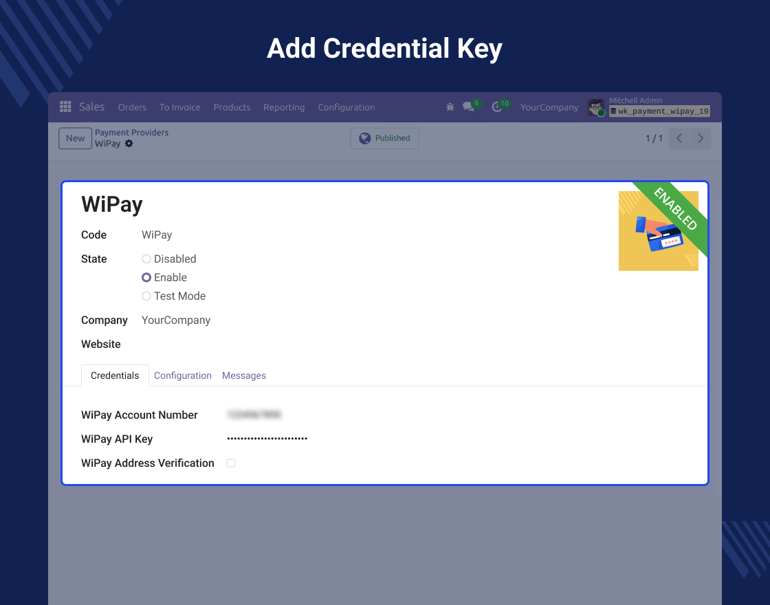 Odoo Wipay Payment Integration