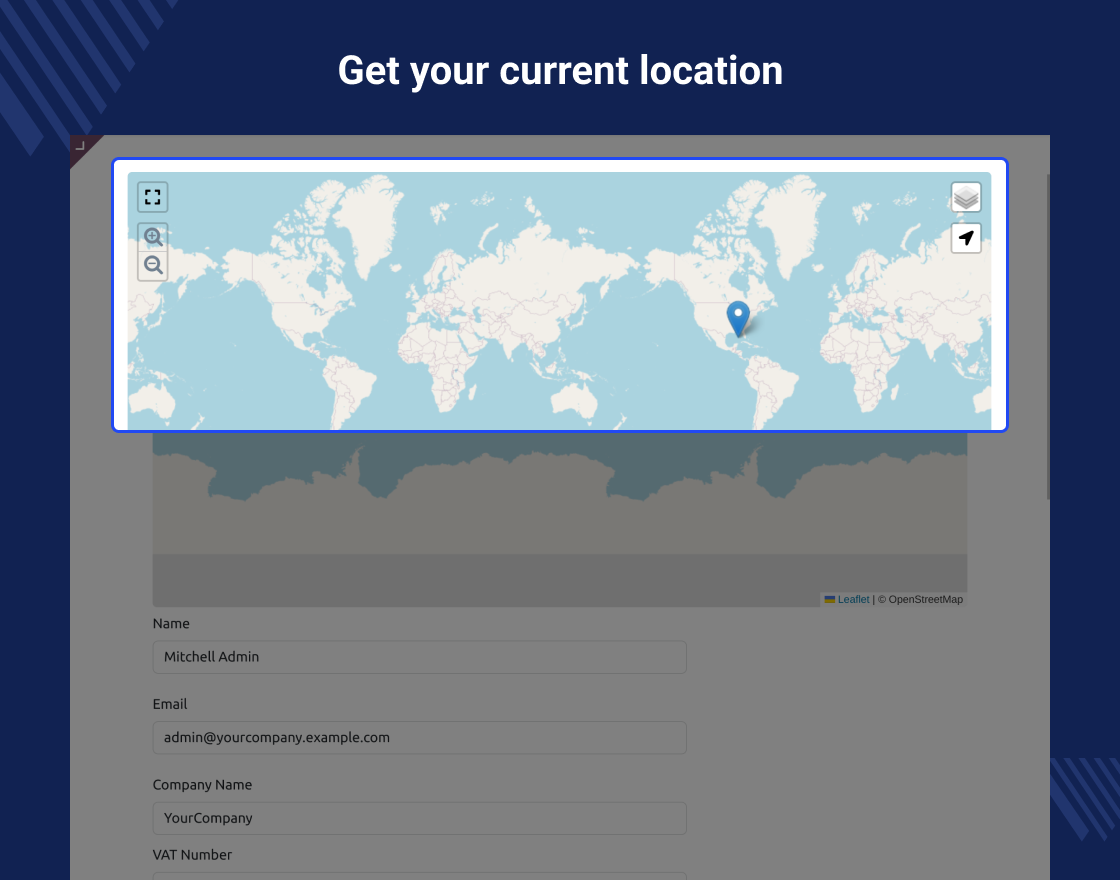 Odoo Website Customer Geolocation Openstreetmap Address
