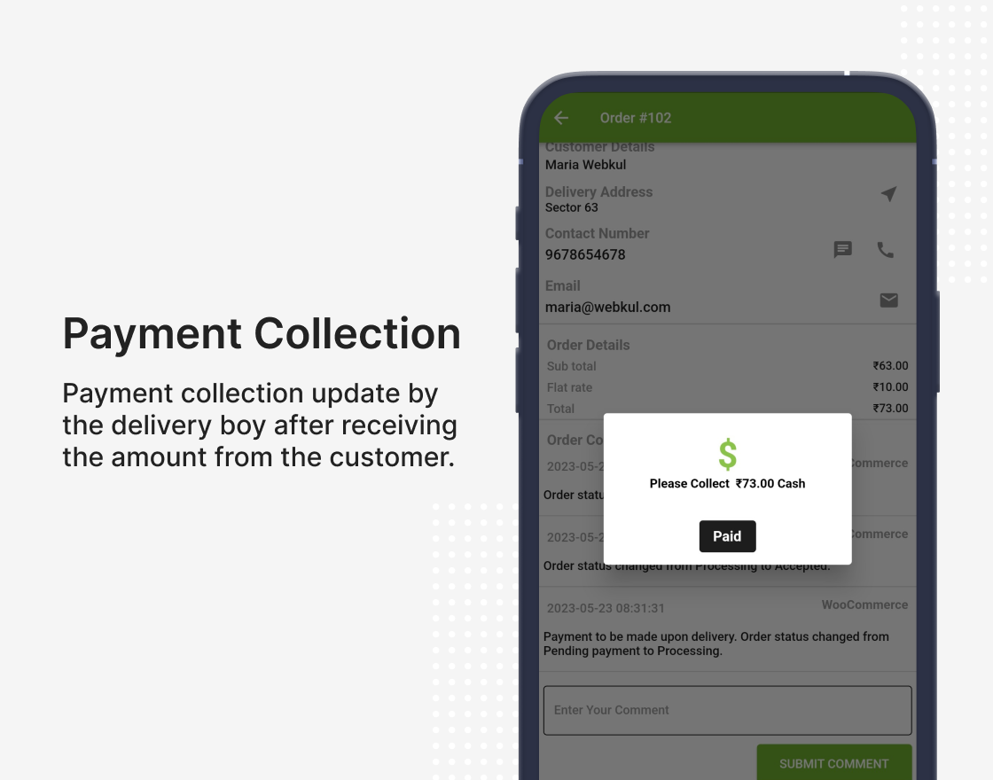 WooCommerce Delivery Boy App
