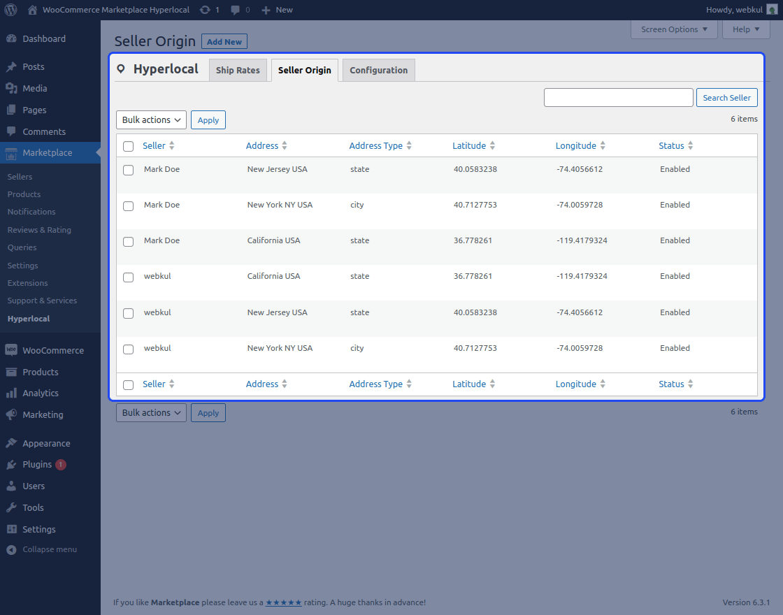 WooCommerce Hyperlocal Multi Vendor Plugin