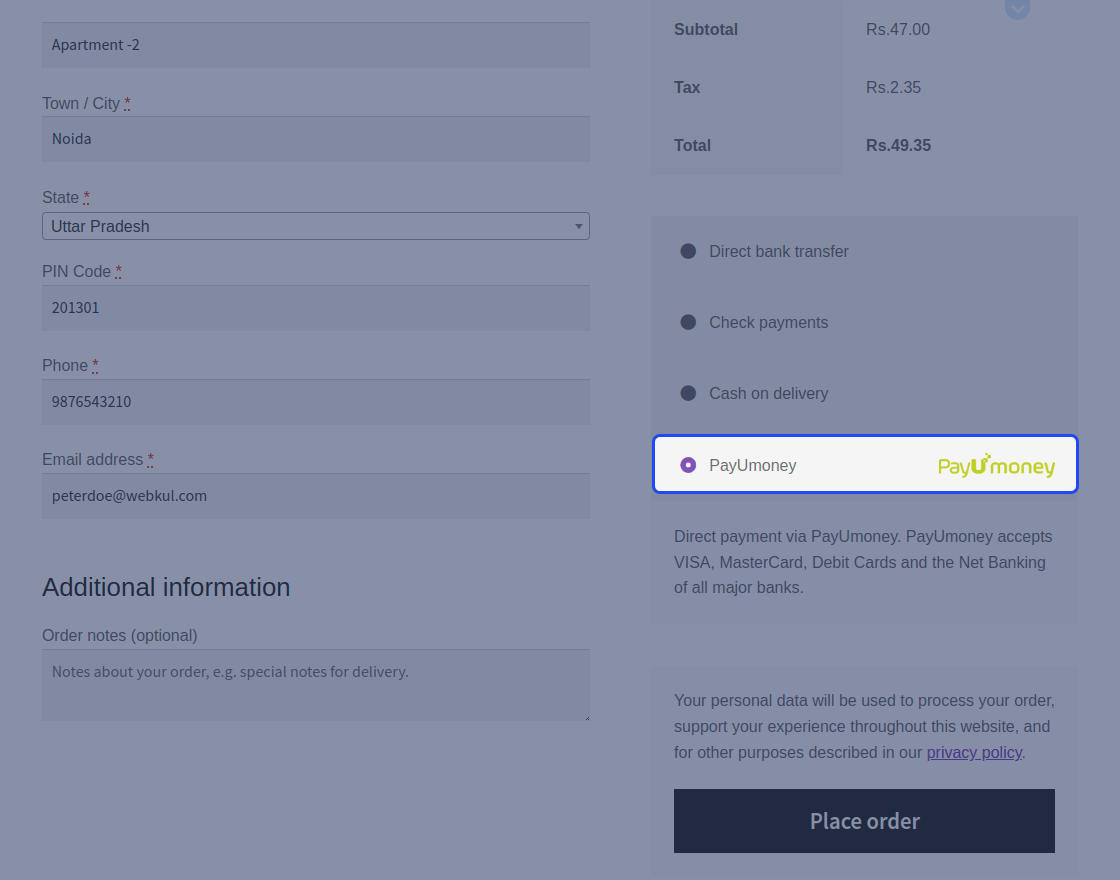 Multi Vendor PayUmoney Payment Gateway for WooCommerce