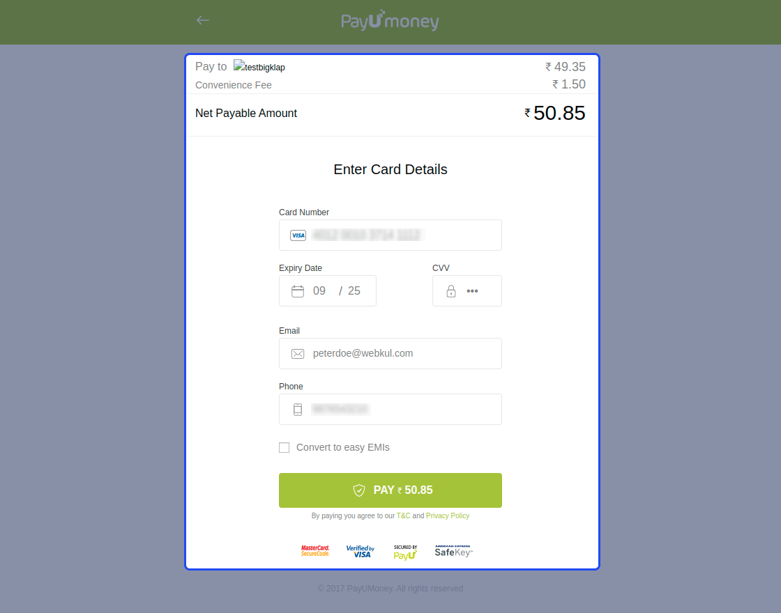 Multi Vendor PayUmoney Payment Gateway for WooCommerce