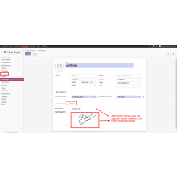 Odoo Pathology Digital Signature - WebKul